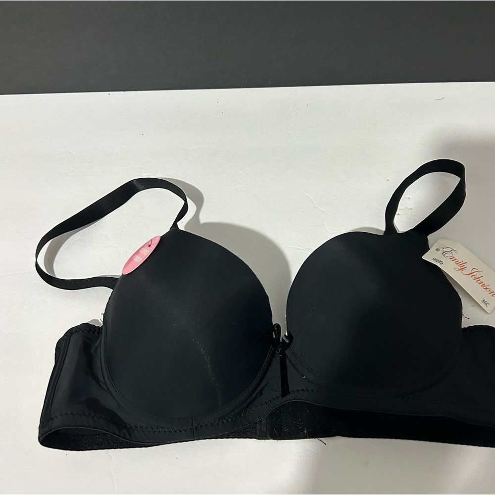 Emily Johnson Size 36C NWT Black Bra Padded